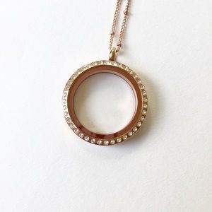 Origami Owl Rose Gold Necklace